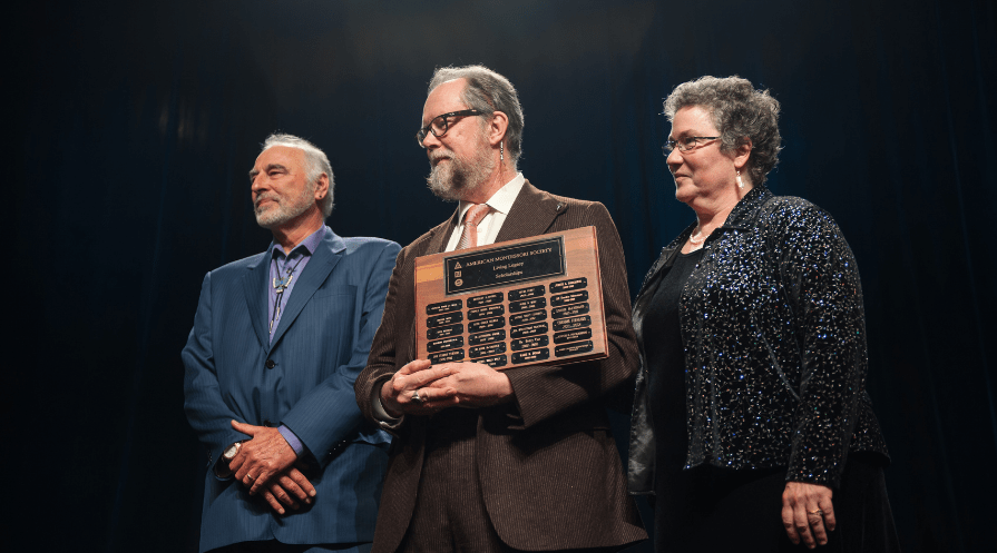 D’Neil and Michael Duffy, 2019 AMS Living legacy recipients.