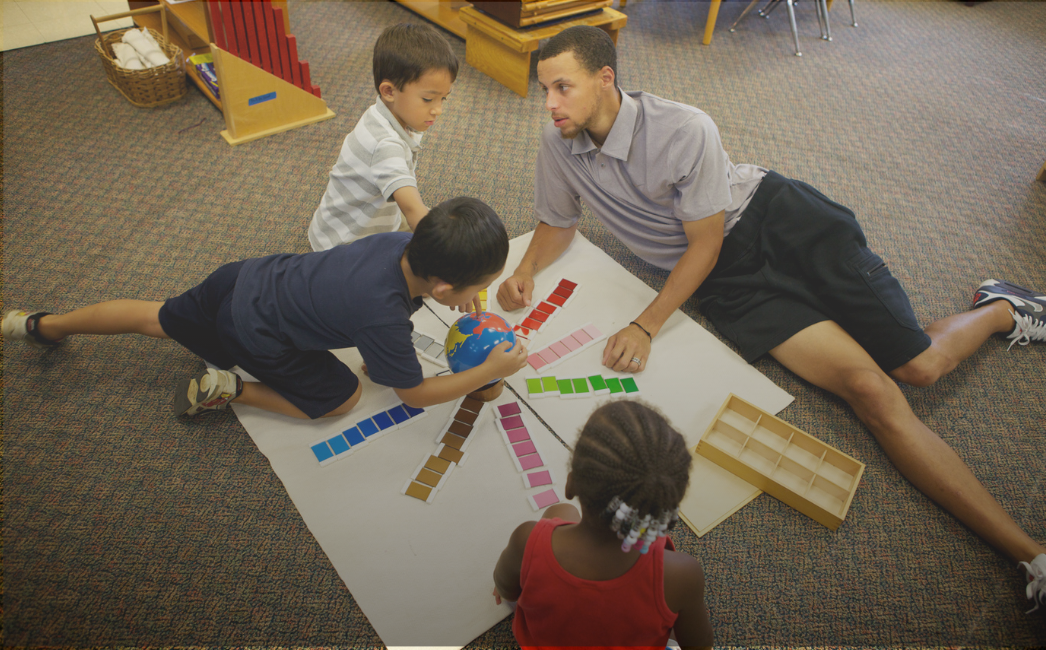 Stephen Curry Montessori School With Children