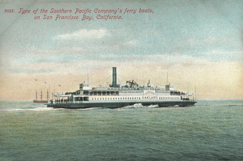 Southern Pacific Ferry Crossing the San Francisco Bay