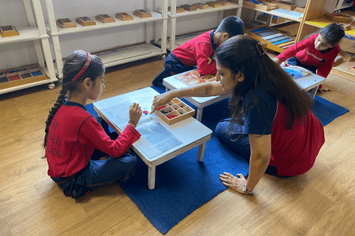 School Visit Teacher with Student