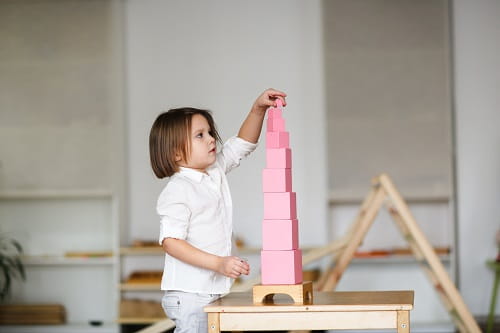 Revisiting the Pink Tower, Montessori Material