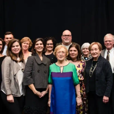2015 AMS Living Legacy recipient, Maria Gravel, with friends and relatives